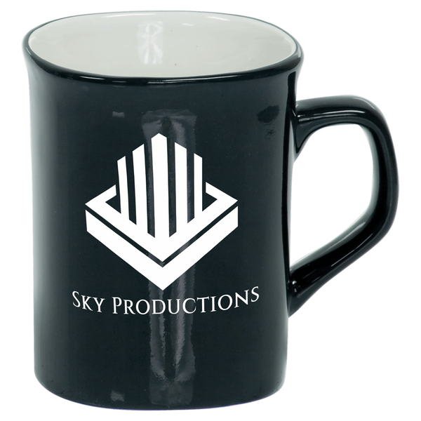 10 Oz Ceramic Rounded Corner Mug - Laser Engraved Ceramic
