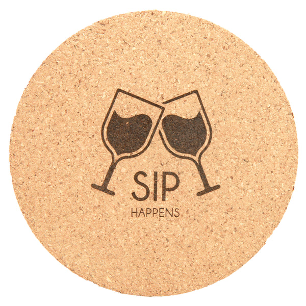 Cork Coaster - Laser Engraved Drinkware