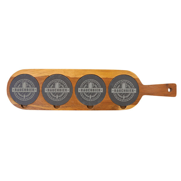 Acacia Wood-Slate Serving Board - Laser Engraved Kitchen
