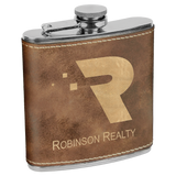 6 Oz Flask - Laser Engraved Drinkware