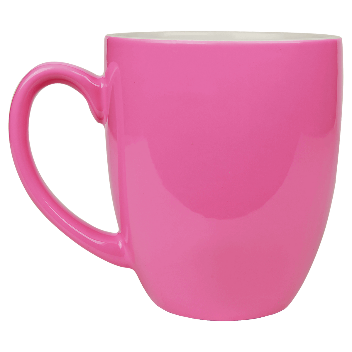 16 Oz Ceramic Bistro Mug - Laser Engraved Ceramic
