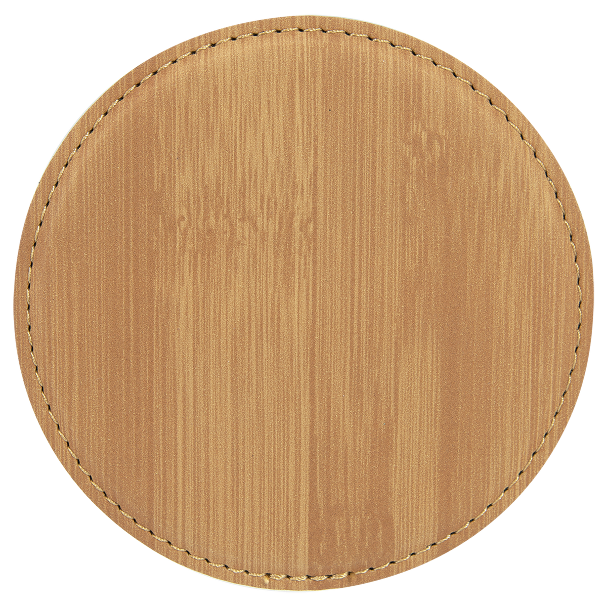 Round Leatherette Coaster (Single) - Laser Engraved Drinkware