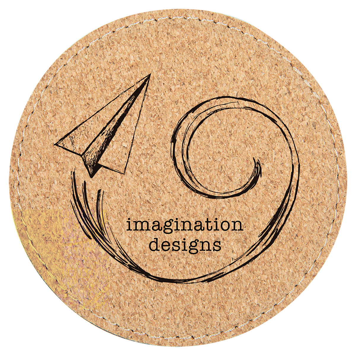 Cork Round Coaster - Laser Engraved Drinkware