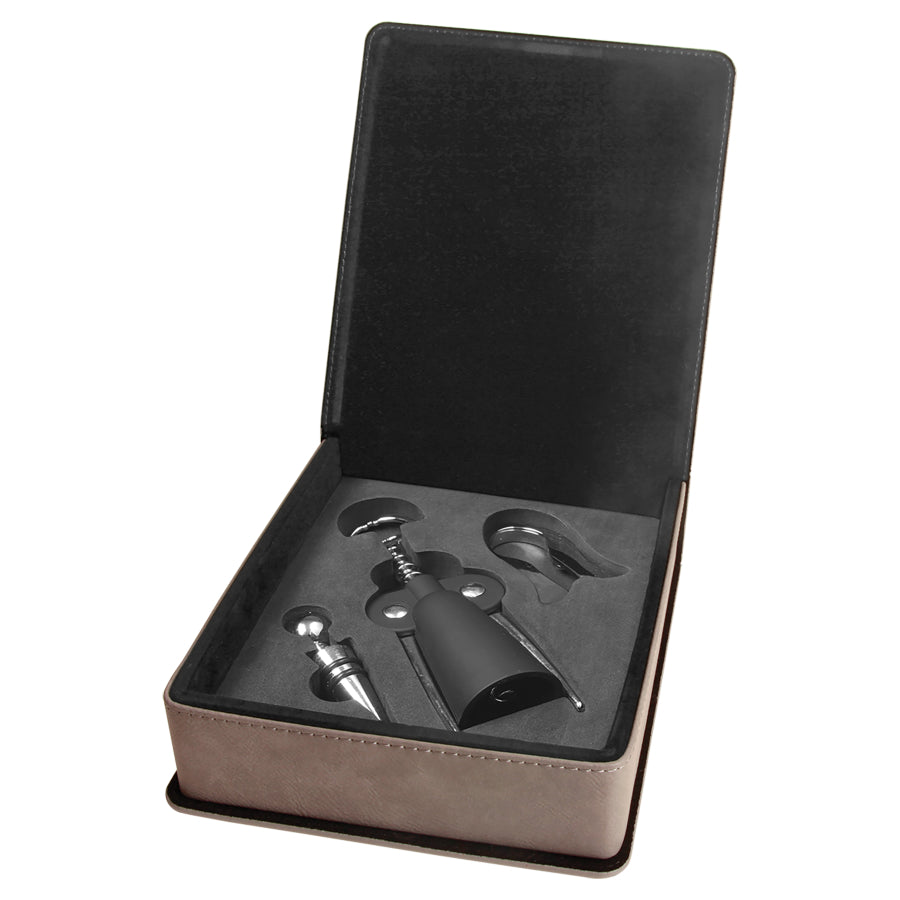 3 Piece Wine Tool Set - Laser Engraved Drinkware