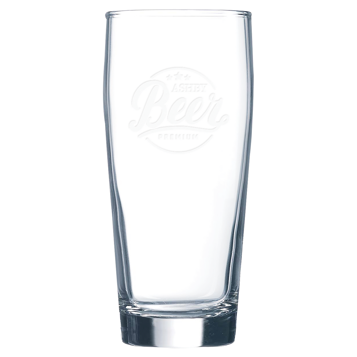 16 Oz Will Becher Beer Glass - Laser Engraved Drinkware