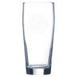 16 Oz Will Becher Beer Glass - Laser Engraved Drinkware