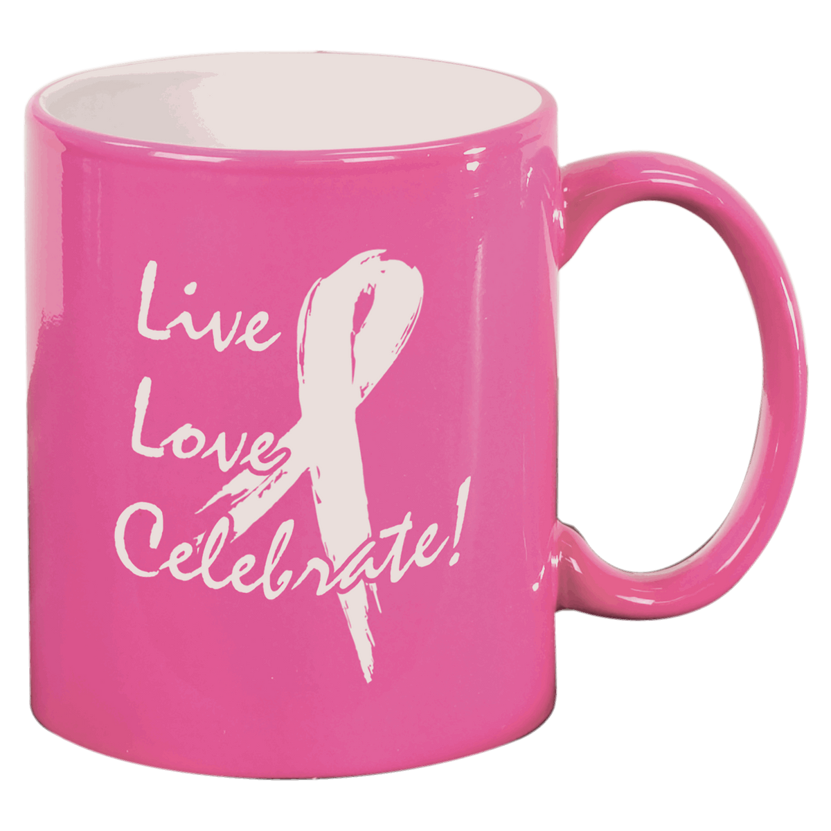 11 Oz Round Ceramic Mug - Laser Engraved Ceramic
