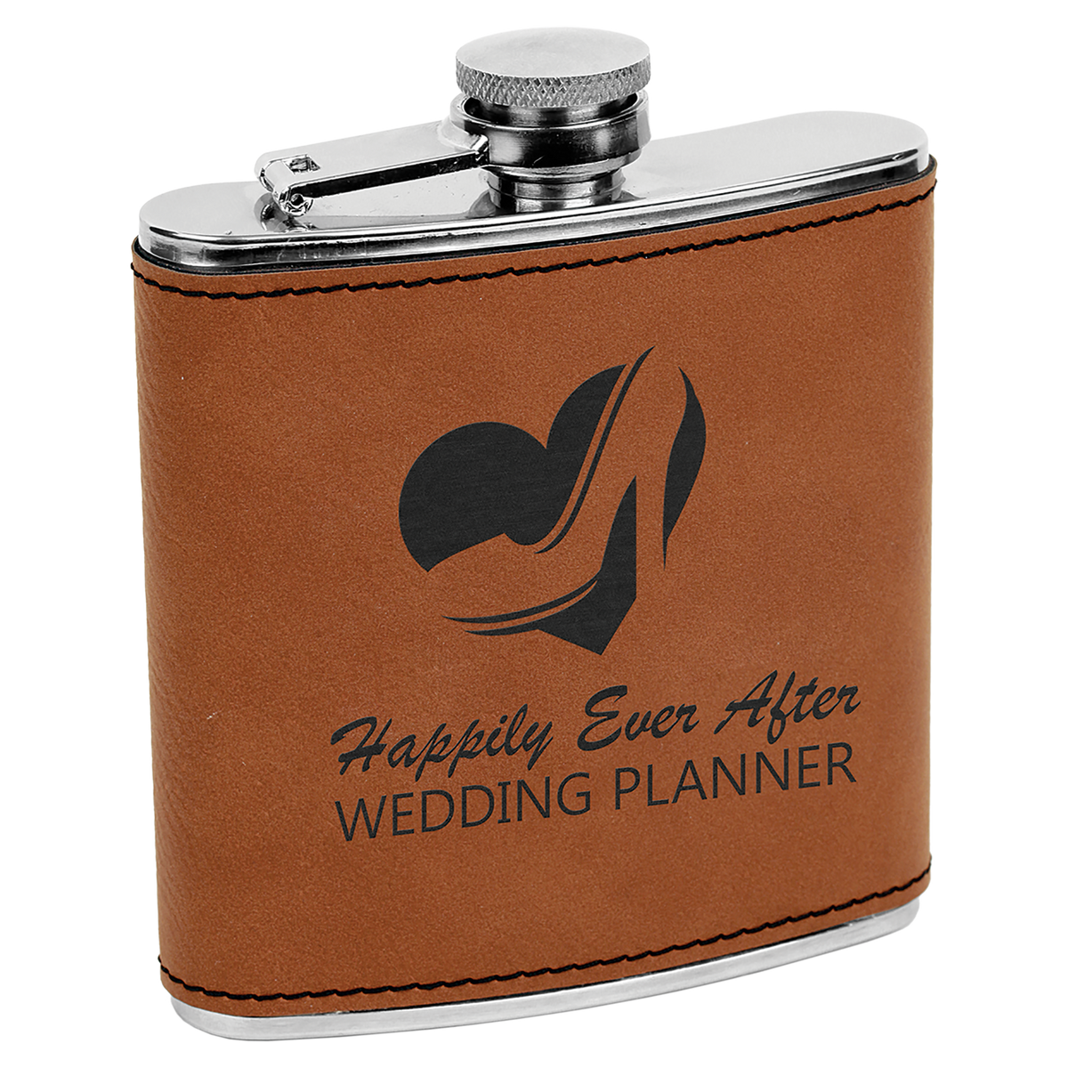 6 Oz Flask - Laser Engraved Drinkware