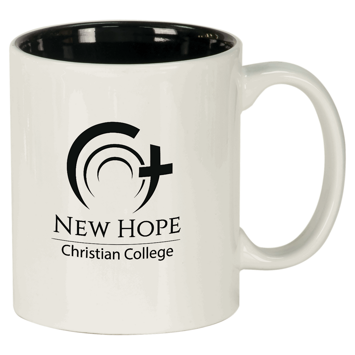 11 Oz Round Ceramic Mug - Laser Engraved Ceramic