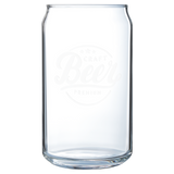 16 Oz Can Glass - Laser Engraved Drinkware