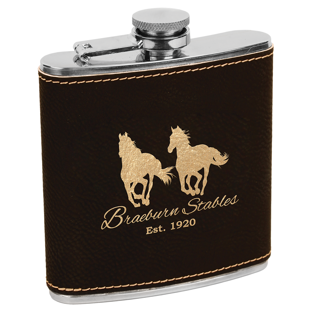 6 Oz Flask - Laser Engraved Drinkware