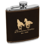 6 Oz Flask - Laser Engraved Drinkware