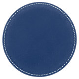 Round Leatherette Coaster (Single) - Laser Engraved Drinkware