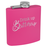 3 Oz Powder Coated Flask - Laser Engraved Drinkware