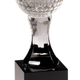 Crystal Golf Ball on Pedestal Base - Custom Laser Engraved