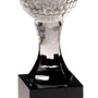 Crystal Golf Ball on Pedestal Base - Custom Laser Engraved