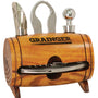 Wine Barrel 4 Piece Wine Tool Set - Laser Engraved Drinkware