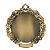 Leaf Antique Insert Holder Medal - Custom Engraved Award