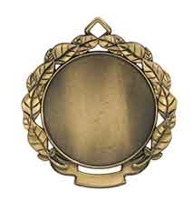 Leaf Antique Insert Holder Medal - Custom Engraved Award