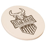 Sandstone Coaster Cork Backing - Laser Engraved Drinkware