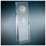 Crystal Slant Golf Tablet - Custom Laser Engraved