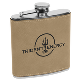 6 Oz Flask - Laser Engraved Drinkware