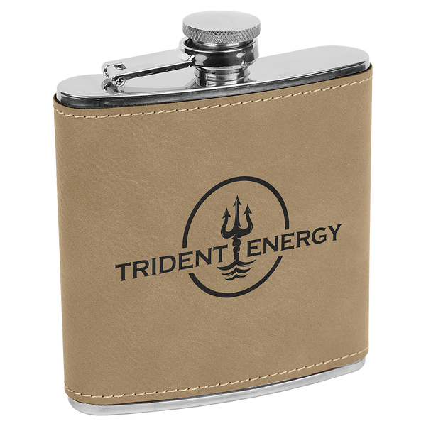 6 Oz Flask - Laser Engraved Drinkware
