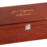 Rosewood Piano Finish Double Wine Presentation Box 6 Tools - Laser Engraved Drinkware