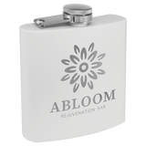3 Oz Powder Coated Flask - Laser Engraved Drinkware