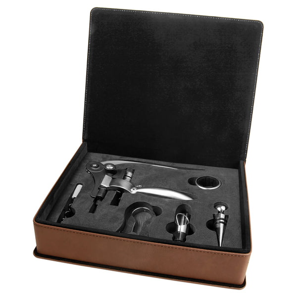 5 Piece Wine Tool Set - Laser Engraved Drinkware
