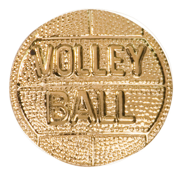 Volleyball Lapel Pin - Custom Laser Engraved