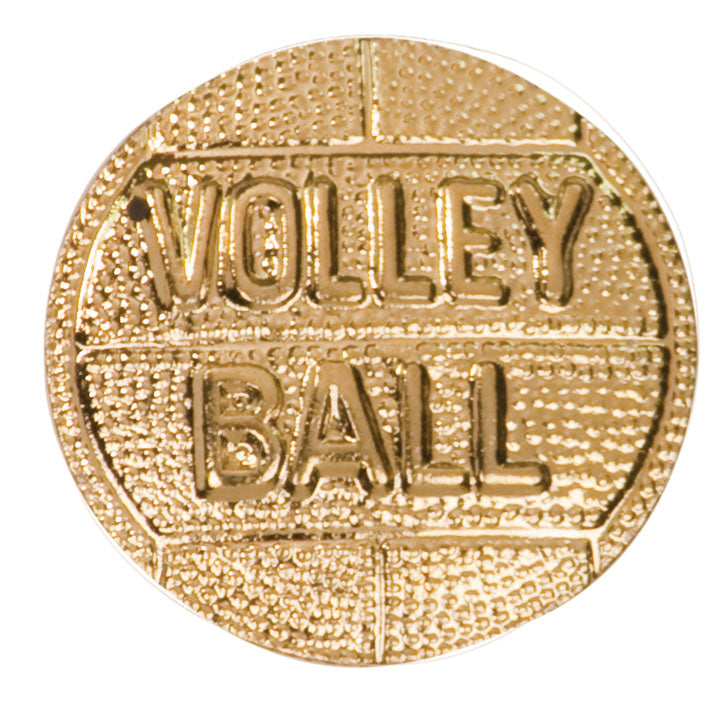 Volleyball Lapel Pin - Custom Laser Engraved
