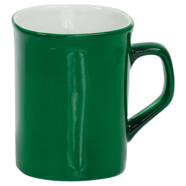10 Oz Ceramic Rounded Corner Mug - Laser Engraved Ceramic