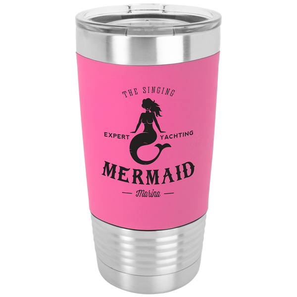 20 Oz Silicone Grip Tumbler - Laser Engraved Drinkware