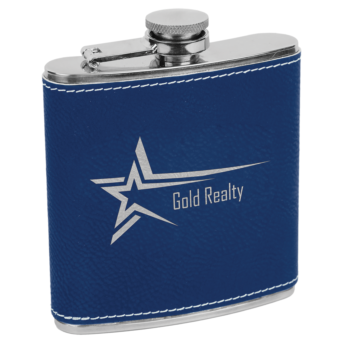6 Oz Flask - Laser Engraved Drinkware
