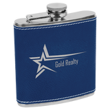 6 Oz Flask - Laser Engraved Drinkware
