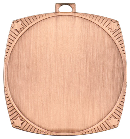 Square Star Insert Holder Medal - Custom Engraved Award