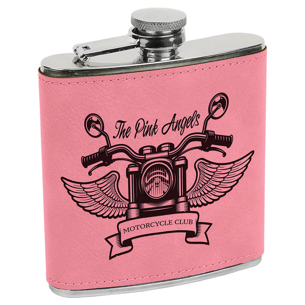 6 Oz Flask - Laser Engraved Drinkware
