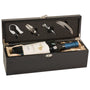 Matte Finish Single Wine Presentation Box 4 Tools - Laser Engraved Drinkware