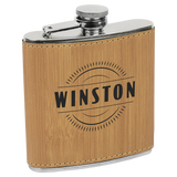 6 Oz Flask - Laser Engraved Drinkware