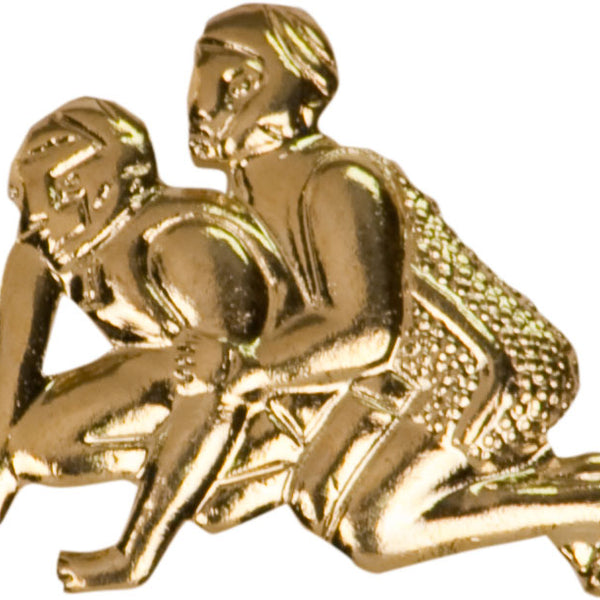 Wrestling Lapel Pin - Custom Laser Engraved