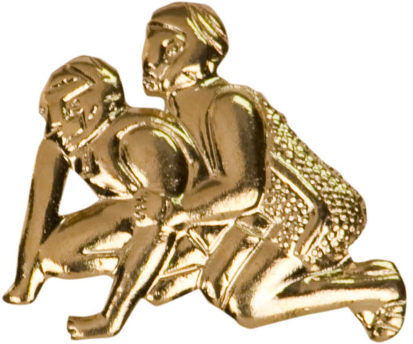 Wrestling Lapel Pin - Custom Laser Engraved