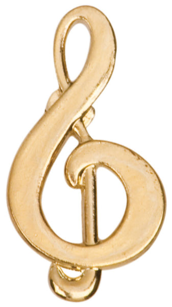 Treble Clef Lapel Pin - Custom Laser Engraved