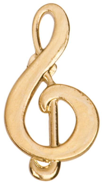 Treble Clef Lapel Pin - Custom Laser Engraved