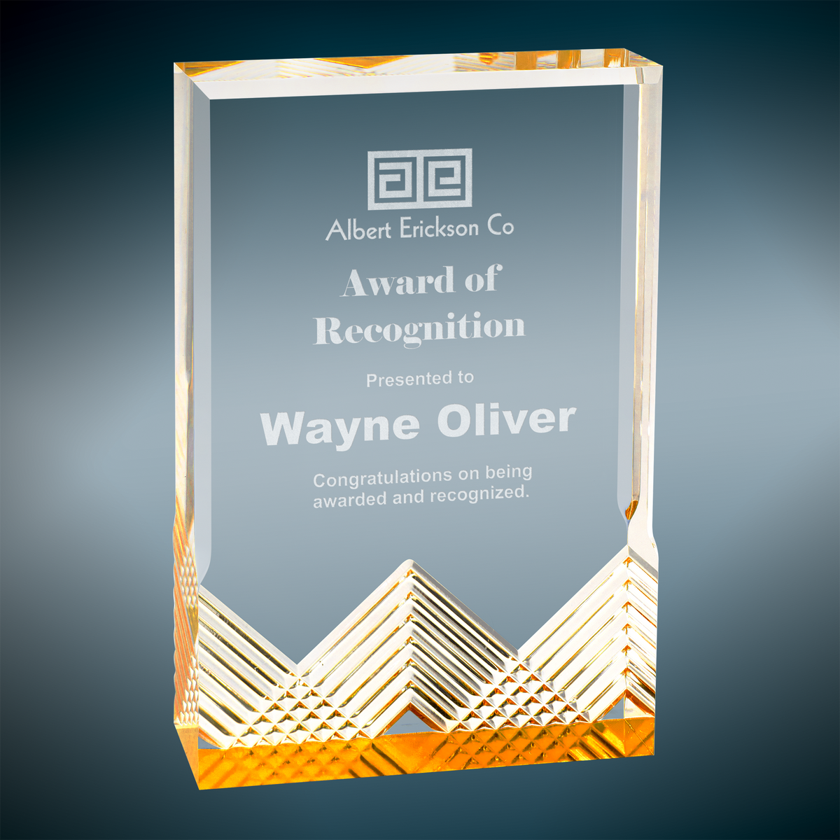 Apex Mirage Acrylic - Custom Engraved Award