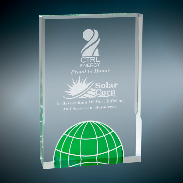 Globe Acrylic - Custom Engraved Award