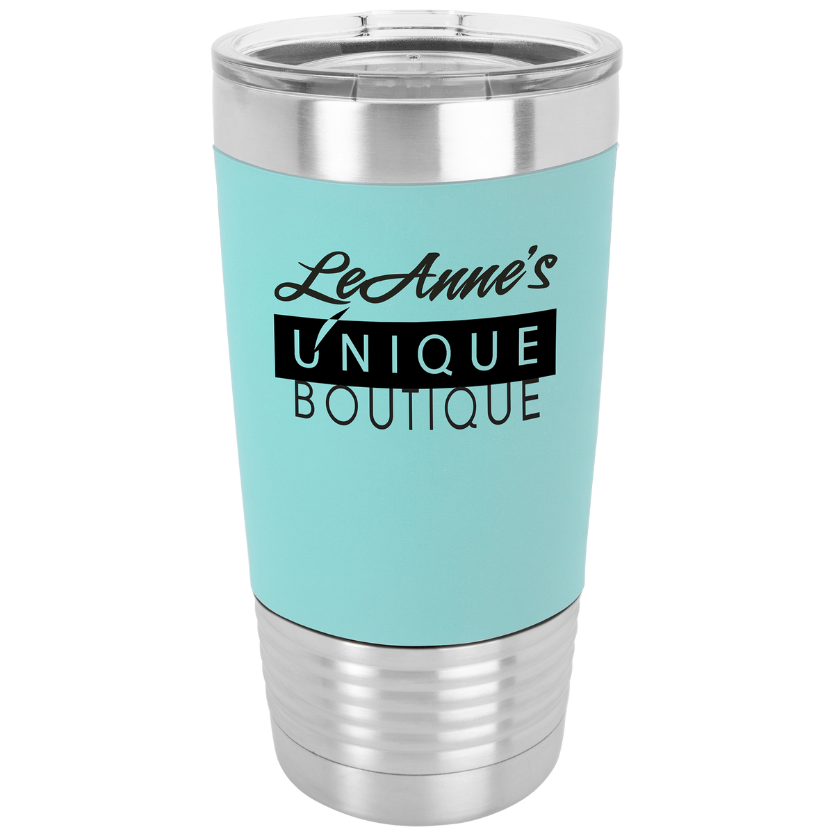 20 Oz Silicone Grip Tumbler - Laser Engraved Drinkware