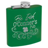 3 Oz Powder Coated Flask - Laser Engraved Drinkware