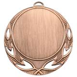 Open Wreath Insert Holder Medal - Custom Engraved Award