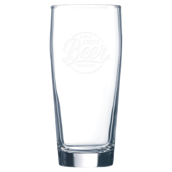 16 Oz Will Becher Beer Glass - Laser Engraved Drinkware